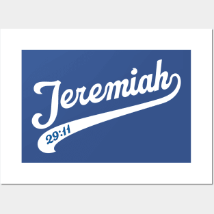 JEREMIAH 29:11 BIBLE VERSE WHITE VERSION Posters and Art